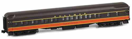 AZL 71220-1 - 8-1-2 Pullman Sleeper JOHN McLOUGHLIN IC Brown and Orange