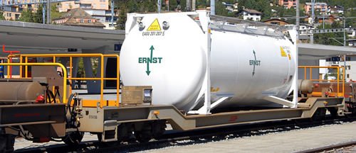 Bemo 2289142 - Swiss Container Wagen Sbk-v 7712 Ernst of the RhB