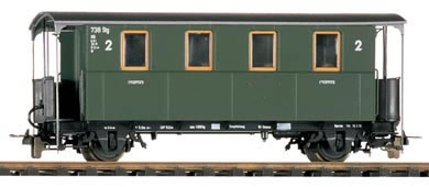 Bemo 3003820 - 2nd Class Passenger Coach KBi 740 2-achs.