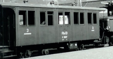 Bemo 3234134 - RhB C 2014 Two-axle passenger coach