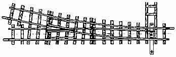 Bemo 4010000 - 12° right turnout, 147 mm, R 515 HOe code 100