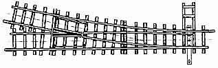 Bemo 4210000 - 12° right turnout, 162,3 mm, R 515 mm code 100