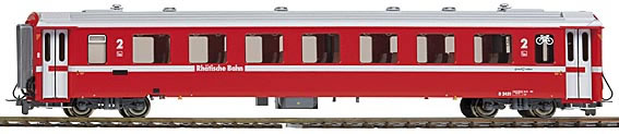BEMO RhB Schneeräumer 1:87 Bemo 3242167 - RhB A 1267 EW II red 1st class