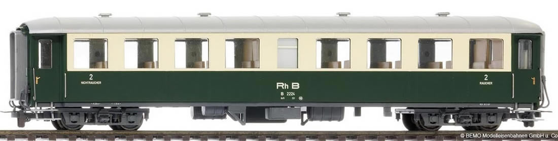 Bemo 3260104 - 2nd Class Passenger Coach B 2224