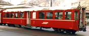 Swiss Passenger Coach B 2309 Center Entrance Cars of the RhB