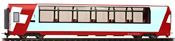1st Class Panorama car Ap 1315 Glacier Express of the RhB