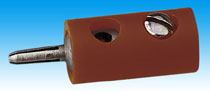 Brawa 3704 - Pin Connector, brown [100 pie