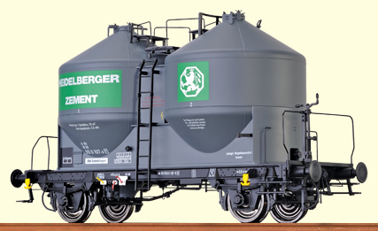 Brawa 37106 - 0 Scale Cement Silo Car Kds56 DB, I