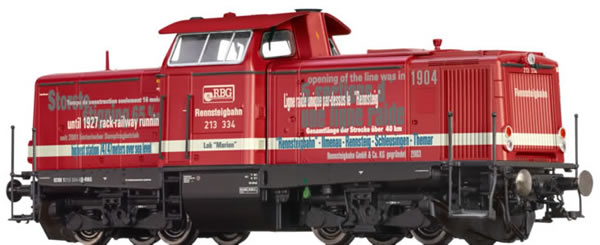 Brawa 42886 - German Diesel Locomotive BR 213 MARION of the Rennsteigbahn