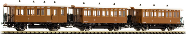 Brawa 45633 - Austrian 3pc Passenger Coach Set of the BBÖ