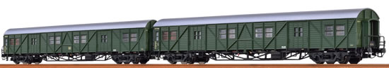 Brawa 46252 - German 2 Piece Luggage Car Set (MPw4i & MPw4yge) of the DB
