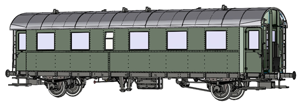 Brawa 46720 - Passenger Coach AB2mp