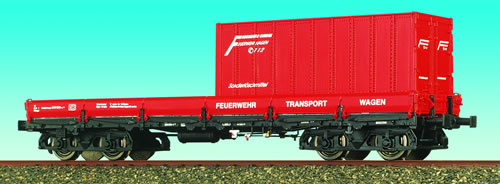 Brawa 47101 - H0 Flat Car Feuerwehr Transport DB