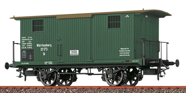 Brawa 47732 - Covered Freight Car Spezialwagen für Feuergut