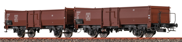 Brawa 48639 - 2pc Open Freight Cars Omm52 Set