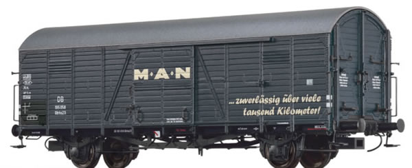 Brawa 48718 - German Covered Goods Wagon Gltrhs 23 MAN of the DB