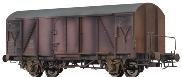 Brawa 48809 - German Box Car Gms54 odf the DB (Weathered)