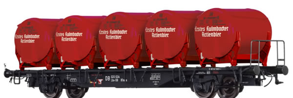 Brawa 49114 - German Container Car Lbs58 Erstes Kulmbacher Actienbier of the DB