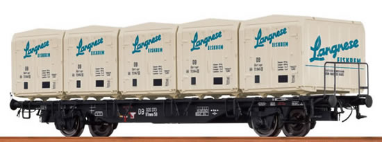 Brawa 49118 - German Container Car BTmms58 Langnese of the DB