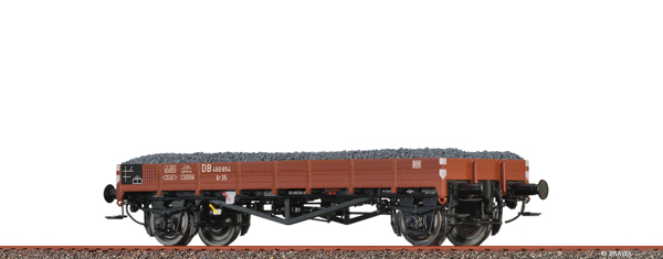 Brawa 49358 - German Flat Car Xr35, with gravel freight