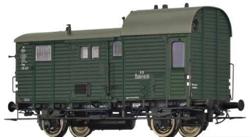 Brawa 49408 - Austrian Luggage Car Pwg pr14 of the BBO