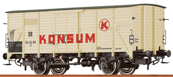 Brawa 49764 - German Box Car KONSUM of the DR