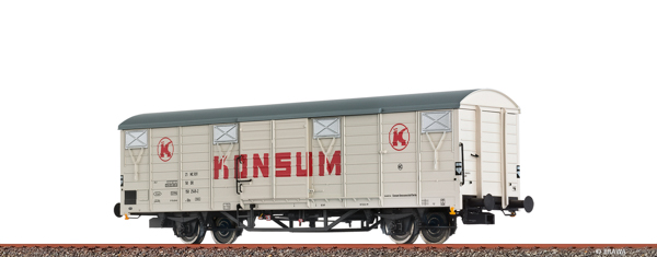 Brawa 49931 - German Covered Freight Car Gbs[1500] Konsum