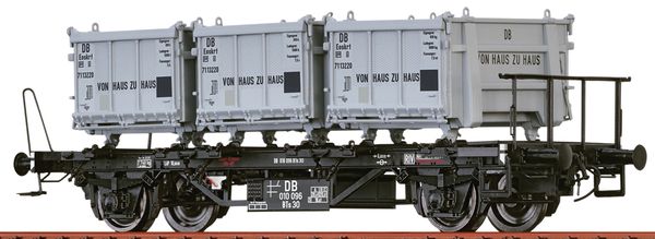 brawa 50602 - Container Car BTs 30 DB, with Eoskrt 022 Von Haus zu Haus