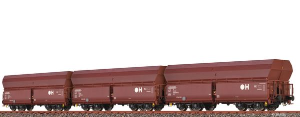 Brawa 50680 - Bulk Goods Cars Fals 186 DB AG, set of 3