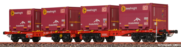 Brawa 50932 - Flat Car Sggmmrrs ArcelorMittal