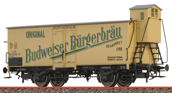 Brawa 51260 - Beer Car Budweiser Bürgerbräu