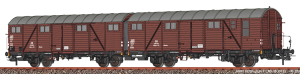 Brawa 51297 - Covered Freight Car Hbqrs-52