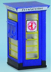 Brawa 5439 - H0 Telephone Box FH 32, I blu