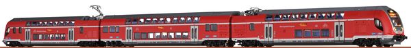 Brawa 64528 - 3pc TWINDEXX VARIO Double Deck Unit of the DB