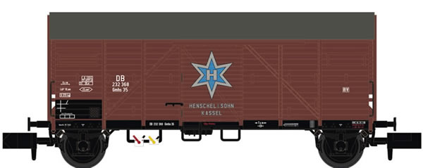 Brawa 67324 - Covered Freight Car Gmhs 35 Henschel DB 