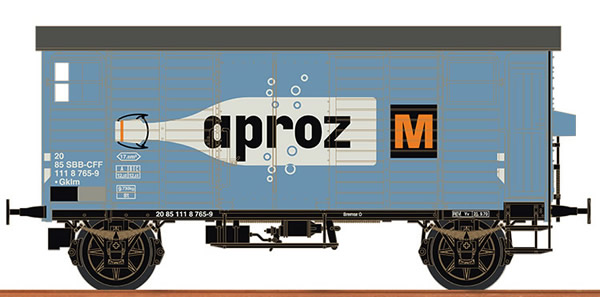 Brawa 67869 - Swiss Covered Freight Car K2 APROZ of the SBB