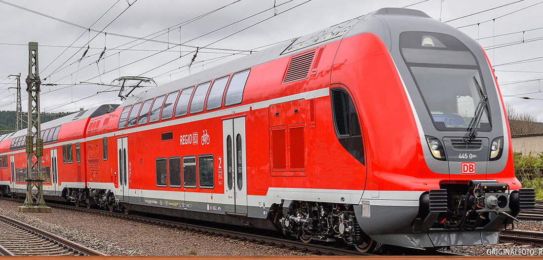 brawa 64502 - German 3pcTWINDEXX Vario Double-Deck Train of