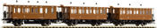 Austrian 3pc Passenger Coach Set of the BBÖ