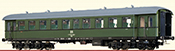 German Passenger Coach Bye-36/50 of the DR