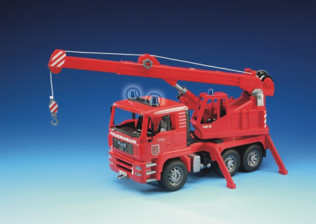 Bruder 02770 MAN Fire engine crane truck with Light and Sound Module