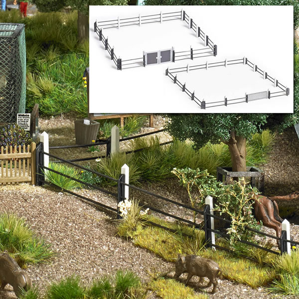 Busch 1022 - Modern Steel Pipe Fence