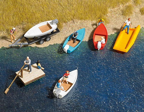 Busch 1157 - Boat & Raft Set