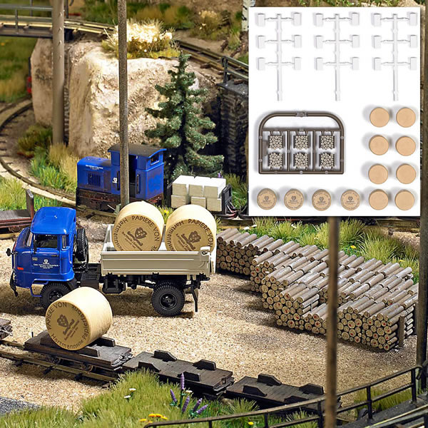 Busch 1168 - Cellulose Bales, Logs & Paper Rolls