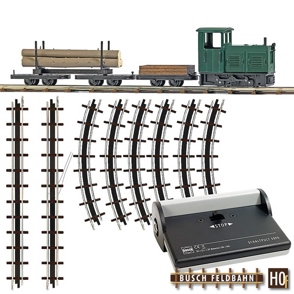 Busch 12003 - Starter Set - Lumber Train