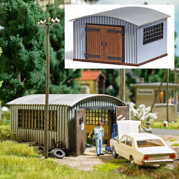 Busch 1593 - Corrugated Metal Hut