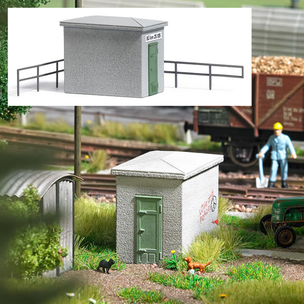 Busch 1628 - Rectangular Concrete Signal Bungalow