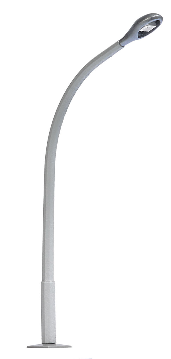 Busch 4126 - Street Lamp with Bent Concrete Mast