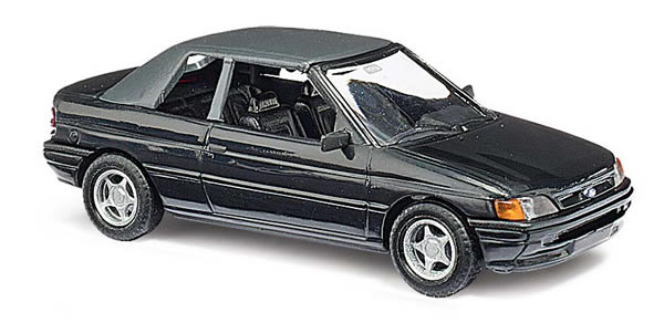 Busch 45702 - Ford Escort convertible, closed. Black