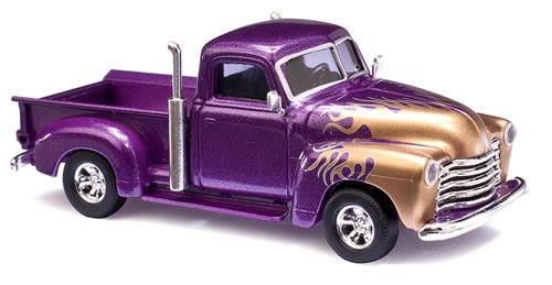 Busch 48203 - Chevy Pick-Up Flames prpl