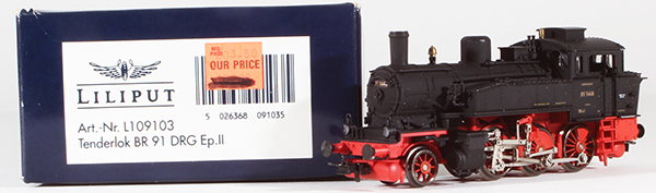 Consignment 109101 - Liliput 109101 German Steam Locomotive BR 91 of the DB
